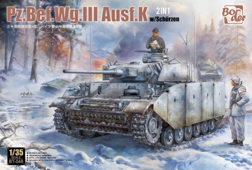 Pz.Bef.Wg.III Ausf.K 2in1 w/Schurzen 1:35 Border Model BT048