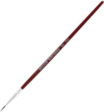 Pędzel okrągły naturalny 2/0 Modelcraft Pure Sable (rozmiar 00) Shesto PPB2201-00