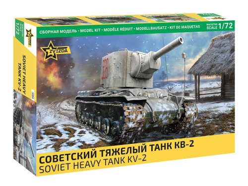 KV-2 Radziecki czołg ciężki 1:72 Zvezda 5084