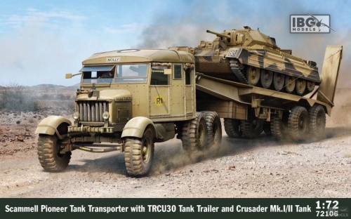 Scammell Pioneer Tank Transporter z przyczepą TRCU30 i Crusader Mk.I/II 1:72 IBG 72106