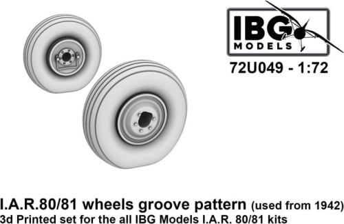 I.A.R.80/81 Wheels Groove Pattern used from 1942 1:72 IBG 72U049