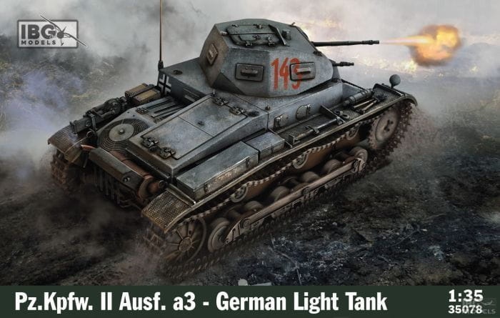 Zdjęcie główne produktu Pz.Kpfw. II Ausf. A3 German Light Tank 1:35 IBG 35078