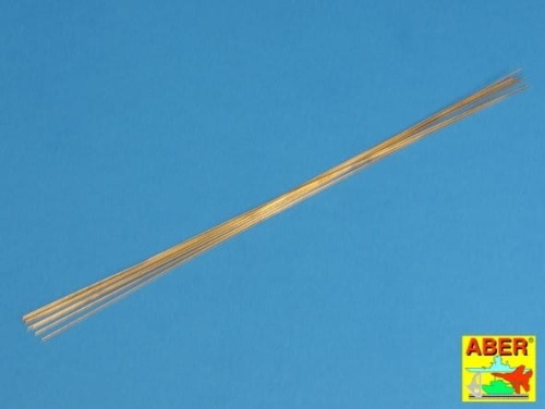 Pręty mosiężne fi 0,60 mm długości 245 mm x 8 szt. ABER BR06