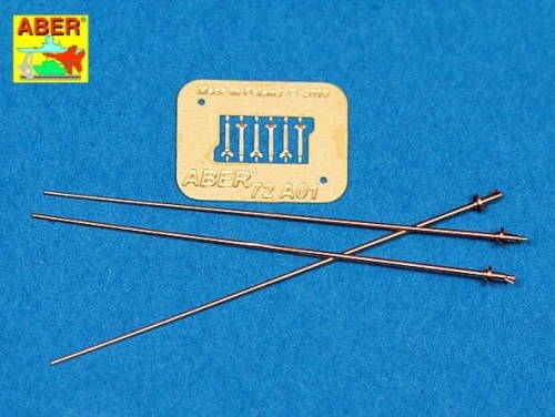 Niemieckie 2m anteny 3szt. 1:72 ABER 72A01
