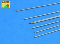 Zdjęcie główne produktu Pręty mosiężne fi 0,7mm długość 245mm x 7 szt. ABER BR07