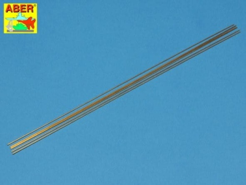 Pręty mosiężne fi 0,8mm długość 245mm x 6 szt. ABER BR08