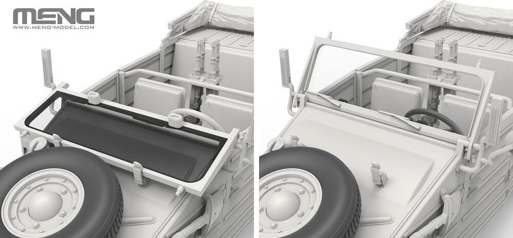 Zdjęcie dodatkowe produktu German Pkw.K1 Kubelwagen Type 82 (North Africa) 1:35 Meng VS015