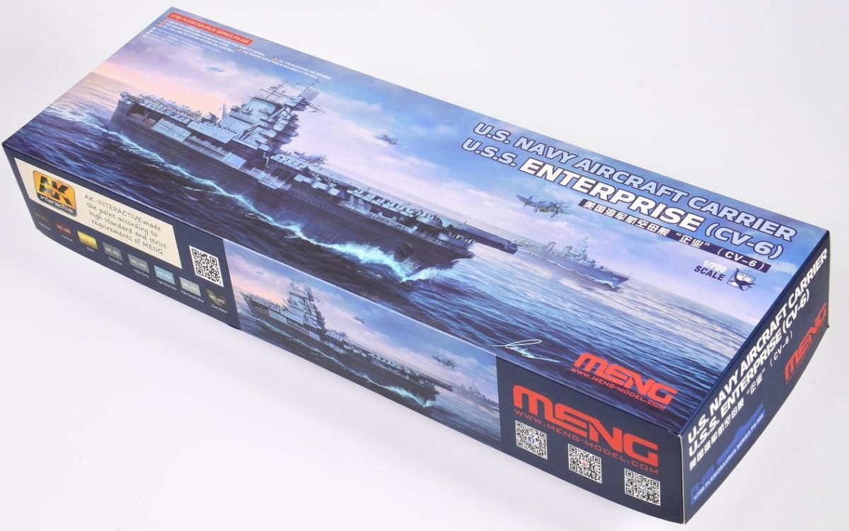 Zdjęcie dodatkowe produktu Lotniskowiec marynarki wojennej Stanów Zjednoczonych Enterprise (CV-6) 1:700 Meng PS005