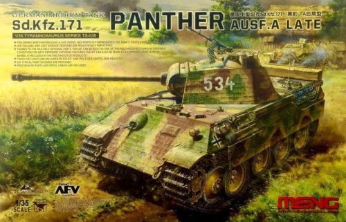 Niemiecki czołg średni Sd.Kfz. 171 Panther Ausf. A 1:35 Meng TS035