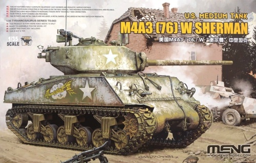 M4A3 (76)W Sherman Amerykański czołg średni 1:35 Meng TS043