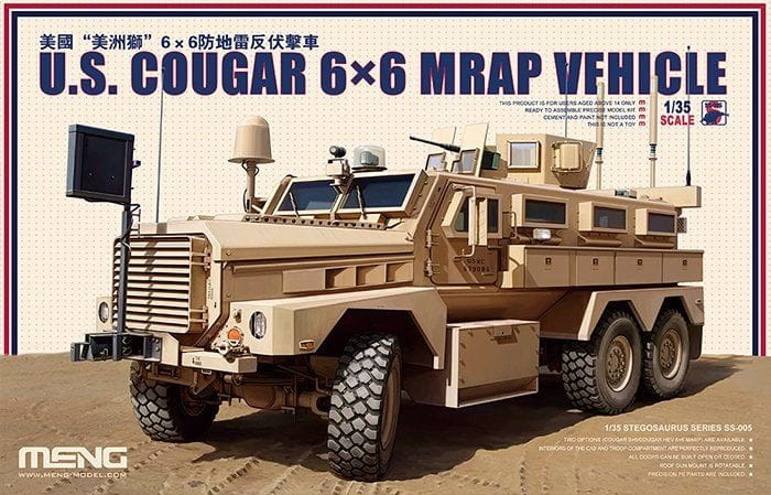 Zdjęcie główne produktu Amerykański pojazd Cougar 6x6 MRAP 1:35 Meng SS005