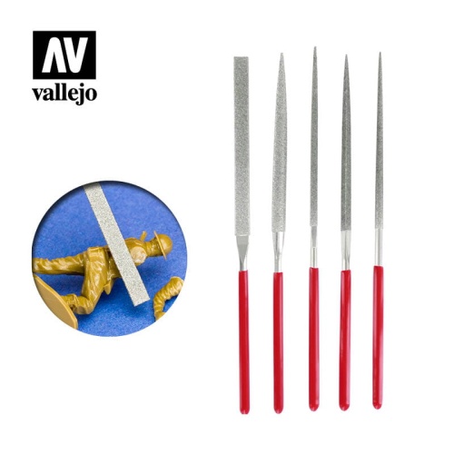 Zestaw pilników diamentowych (5 szt.) Vallejo T03002