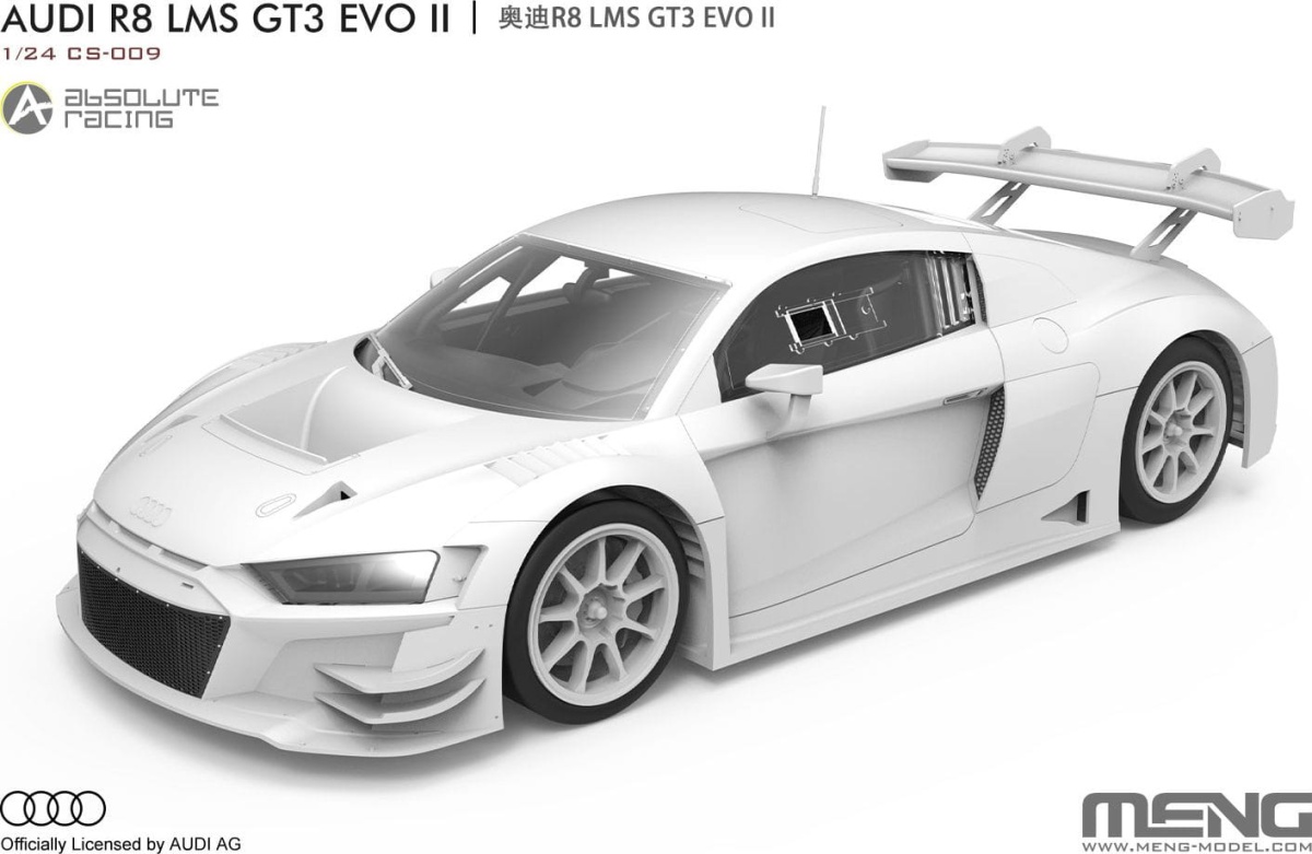 Zdjęcie dodatkowe produktu Audi R8 LMS GT3 EVO II Absolute Racing 1:24 Meng CS009