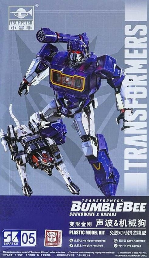 Zdjęcie główne produktu Soundwave and Ravage Transformers Smart Kit 05 Trumpeter SK05 03112