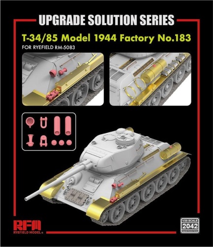 Zestaw waloryzacji do T-34/85 Model 1944 Factory No.183 1:35 Rye Field Model 2042