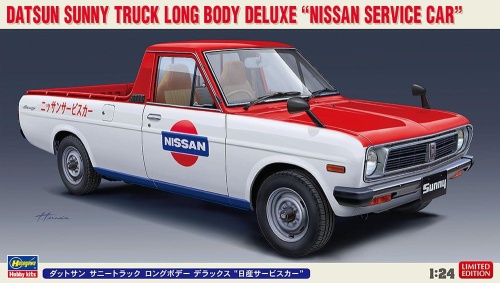 Datsun Sunny Truck Long Body Deluxe Nissan Service Car 1:24 Hasegawa 20482