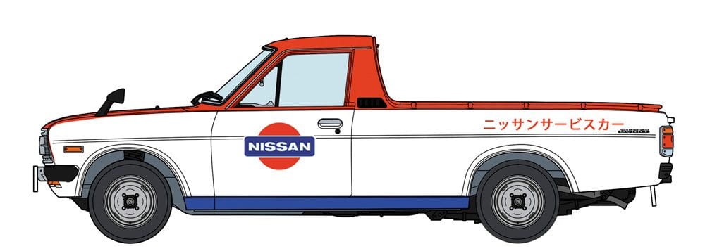 Zdjęcie dodatkowe produktu Datsun Sunny Truck Long Body Deluxe Nissan Service Car 1:24 Hasegawa 20482