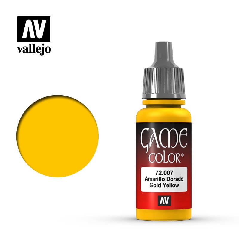 Zdjęcie dodatkowe produktu Vallejo 72007 Gold Yellow Game Color Farba