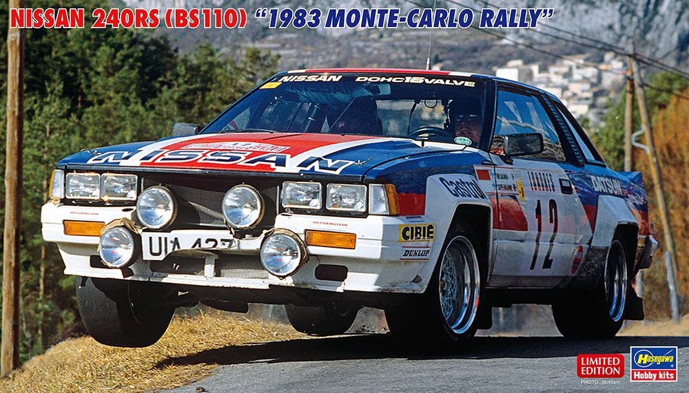 Zdjęcie główne produktu Nissan 240RS (BS110) 1983 Monte Carlo Rally 1:24 Hasegawa 20727