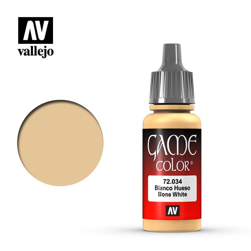 Zdjęcie dodatkowe produktu Vallejo 72034 Bone White Game Color Farba