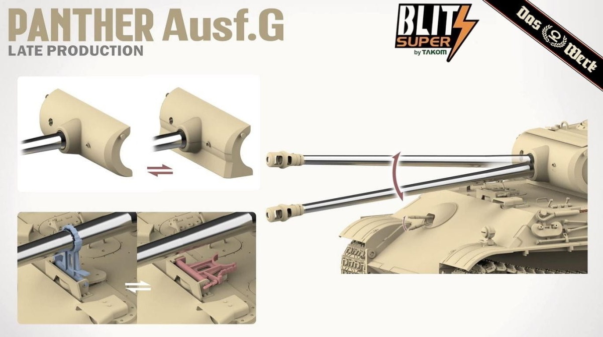 Zdjęcie dodatkowe produktu Panther Ausf. G (Late Production) Panzerkampfwagen V Sd.Kfz.171 1:35 Das Werk 35041