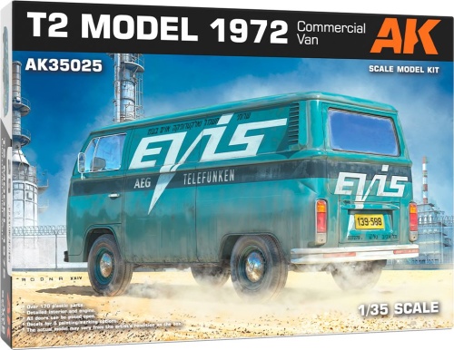 T2 Model 1972 Commercial Van 1:35 AK Interactive 35025