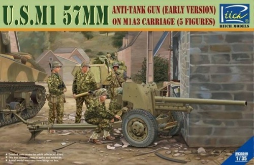 U.S. M1 57mm Anti-tank gun on M1A3 Carriage (early version) 1:35 Riich.Models RV35019