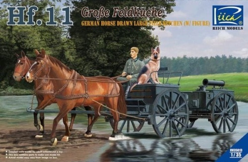 Grosse Feldkuche Hf.11 German Horse Drawn Large Field Kitchen (w/Figure) 1:35 Riich.Models RV35013