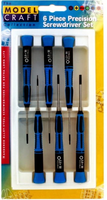 Zdjęcie dodatkowe produktu Zestaw 6 wkrętaków sześciokątnych Modelcraft Shesto PSD1606