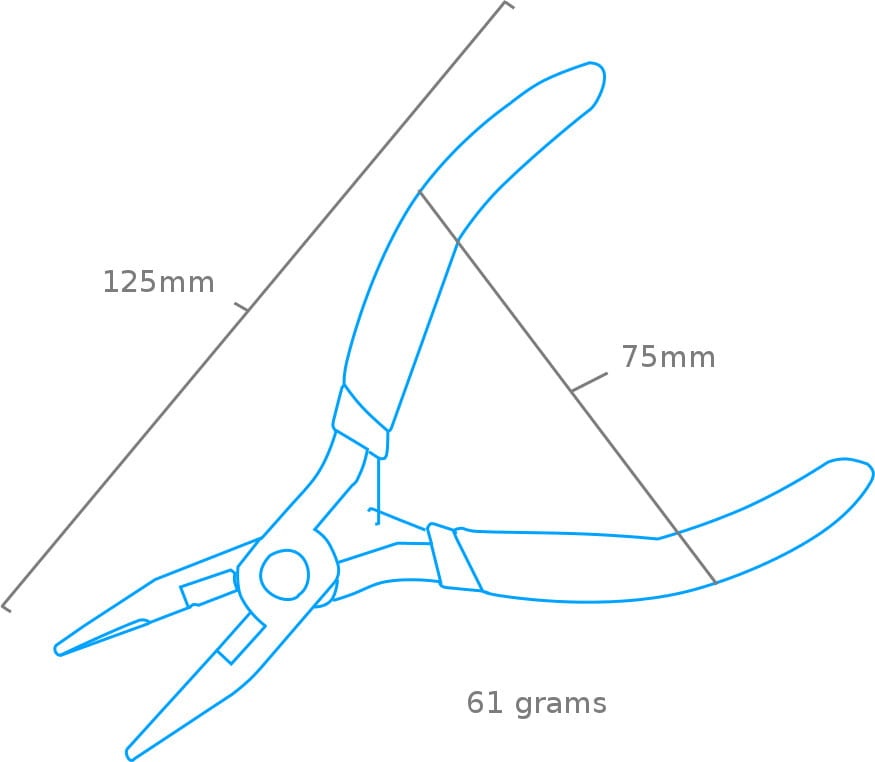 Zdjęcie dodatkowe produktu Szczypce uniwersalne (kombinerki precyzyjne) (125mm) Modelcraft Shesto PPL6002