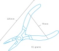 Zdjęcie dodatkowe produktu Szczypce uniwersalne (kombinerki precyzyjne) (125mm) Modelcraft Shesto PPL6002