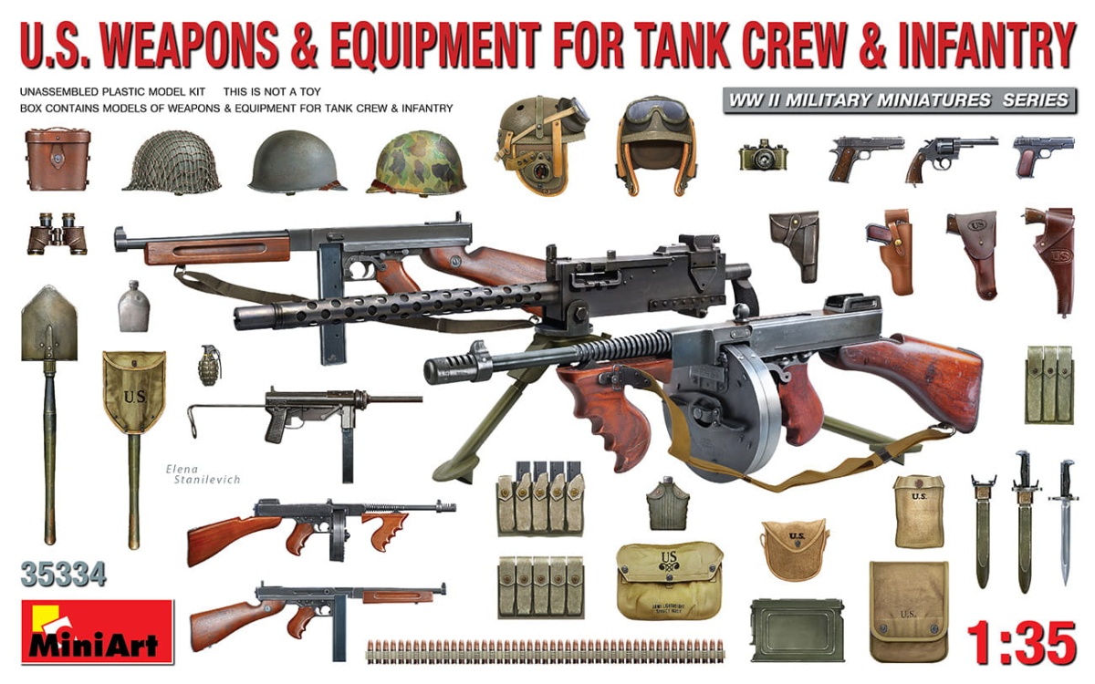 Zdjęcie główne produktu US Weapons and Equipment for Tank Crew and Infantry 1:35 MiniArt 35334