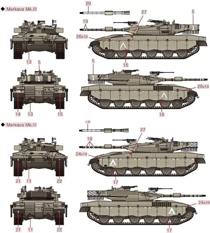 Zdjęcie dodatkowe produktu Merkava Mk.III 1:72 Academy 13429