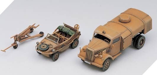 Zdjęcie dodatkowe produktu German Fuel Truck plus Schwimmwagen 1:72 Academy 13401