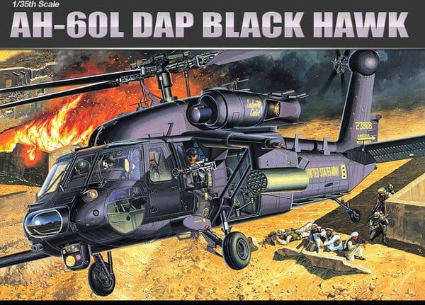 Zdjęcie główne produktu AH-60L DAP Black Hawk 1:35 Academy 12115
