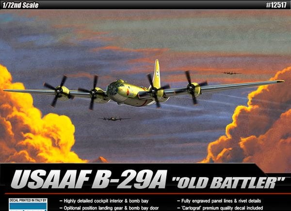 Zdjęcie główne produktu USAAF B-29A Old Battler 1:72 Academy 12517
