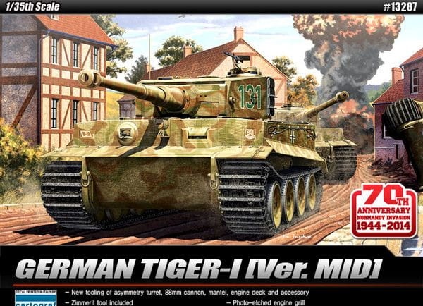 Zdjęcie główne produktu Tiger I Ver. Mid 1:35 Academy 13287