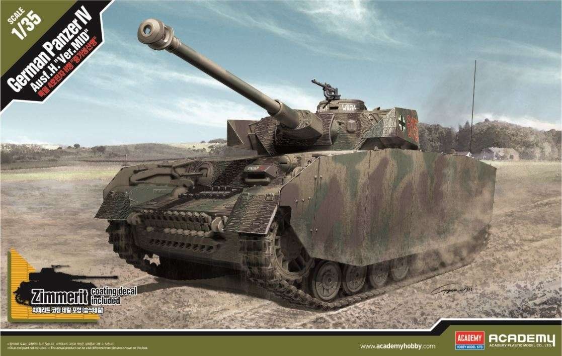 Zdjęcie główne produktu Panzer IV Ausf. H (Mid Version) 1:35 Academy 13516