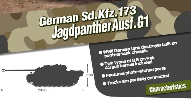 Zdjęcie dodatkowe produktu Sd.Kfz 173 Jagdpanther G1 1:35 Academy 13539