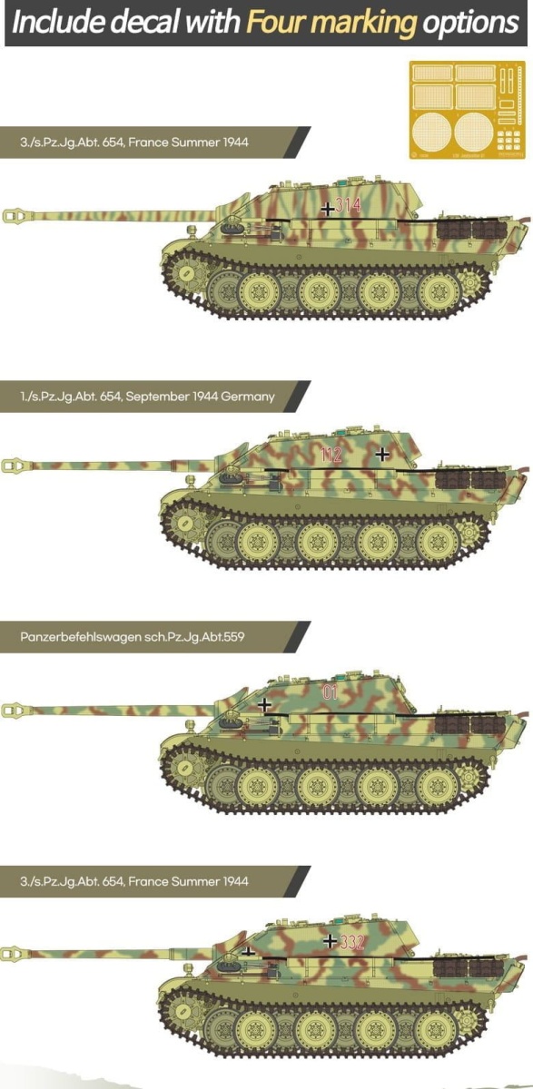 Zdjęcie dodatkowe produktu Sd.Kfz 173 Jagdpanther G1 1:35 Academy 13539