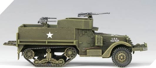 Zdjęcie dodatkowe produktu M3 Half Track plus amfibia plus motocykl 1:72 Academy 13408
