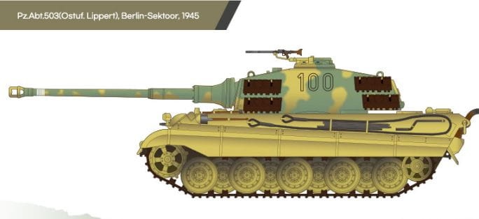 Zdjęcie dodatkowe produktu German King Tiger (Henschel Turret) 1:72 Academy 13423