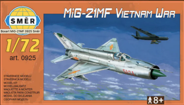Zdjęcie główne produktu MiG-21MF Vietnam War 1:72 Smer 0925