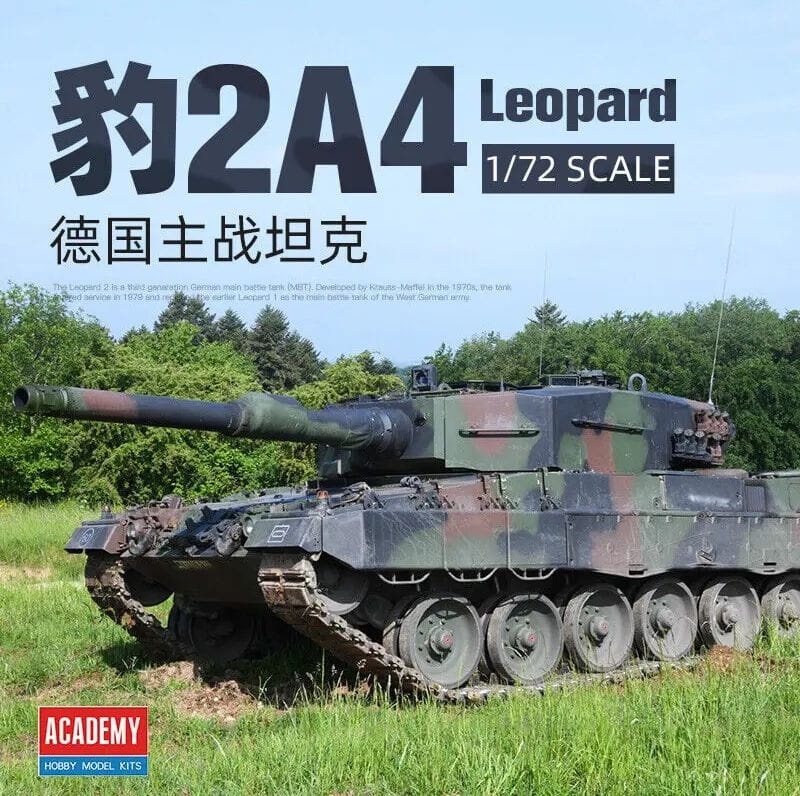 Zdjęcie główne produktu Leopard 2A4 1:72 Academy 13428