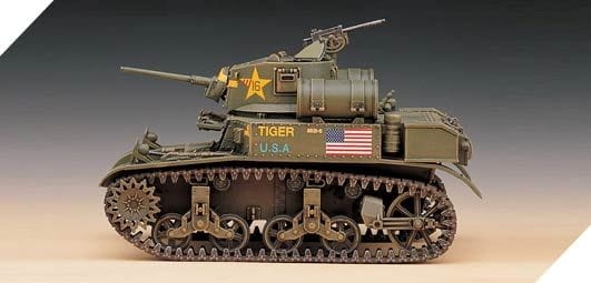 Zdjęcie dodatkowe produktu M3A1 Stuart Light Tank 1:35 Academy 13269