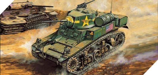 Zdjęcie dodatkowe produktu M3A1 Stuart Light Tank 1:35 Academy 13269