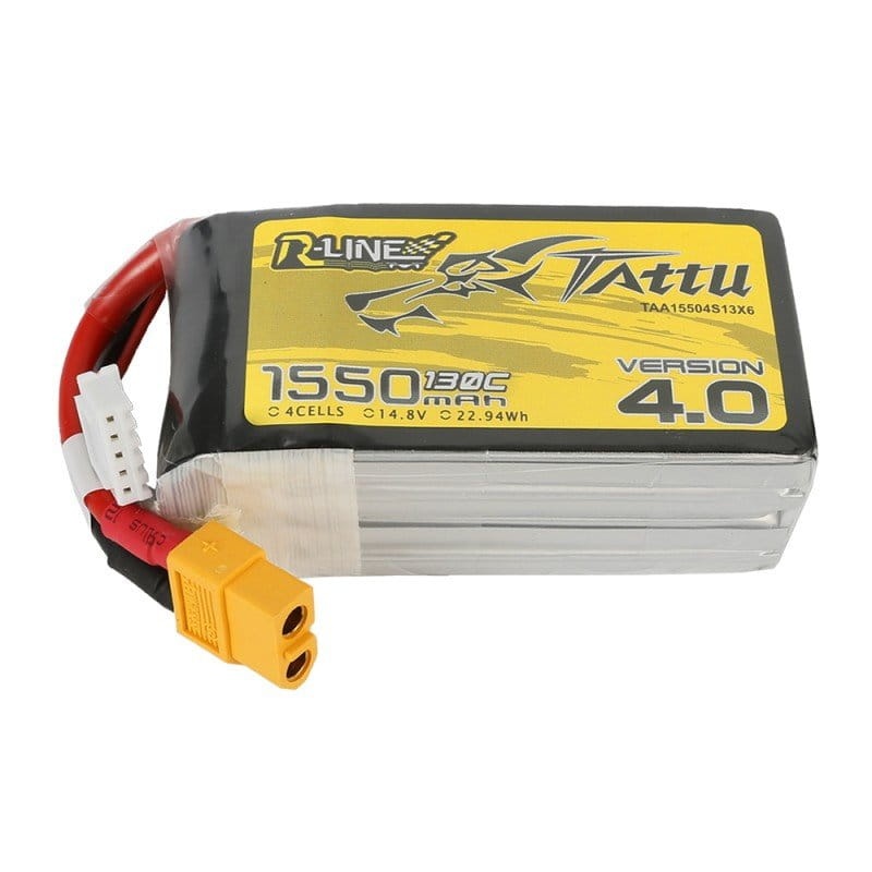 Zdjęcie główne produktu Akumulator LiPo 4S 1550mAh 130C XT60 R-Line 4.0 TATTU