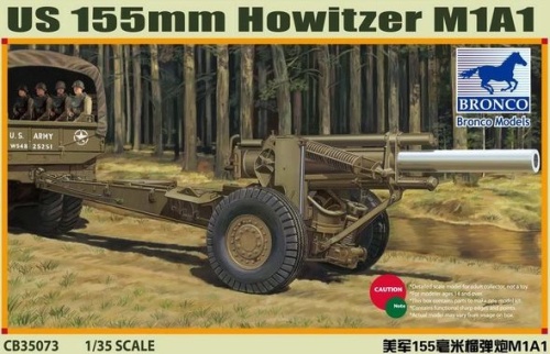 Amerykańska haubica 155 mm M1A1 1:35 Bronco CB35073