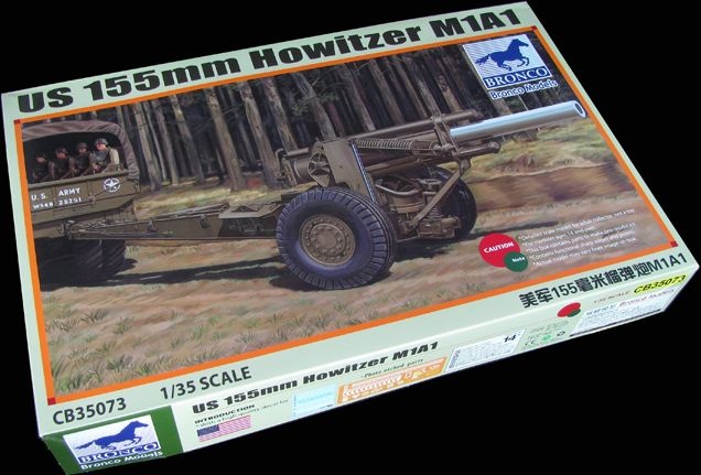 Zdjęcie dodatkowe produktu Amerykańska haubica 155 mm M1A1 1:35 Bronco CB35073