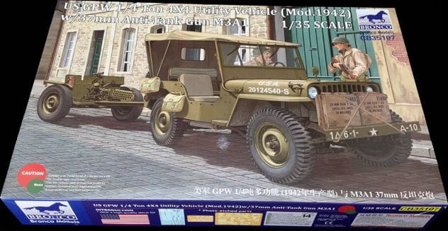 Zdjęcie dodatkowe produktu Pojazd użytkowy US GPW 1/4t 4x4 1:35 Bronco CB35107